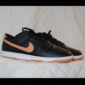 Nike Dunk Low Black Amber Brown